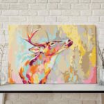 Deer paint by numbers